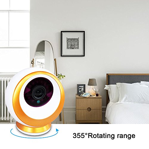 Wireless-IP-Camera-with-Night-Vision-Two-Way-Audio-24GHz-WiFi-and-Real-1080P-FHD-Motion-Detect-Video-Surveillance-Camera-355-Degree-Horizontal-Rotate-for-BabyElderPetNanny-Remote-Monitoring