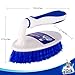 MR.SIGA Heavy Duty Scrub Brush with Comfortable Grip, Cleaning Brush for Bathroom, Shower, Sink, Floor, 2-Pack