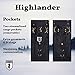 Damn Near Kilt 'Em Men's Highlander Utility Kilt XX-Large Black
