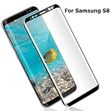 Redlink Samsung Galaxy S8 Screen Protector, Whole Tempered Glass, 3D Curved, Scratch Proof, Full Coverage for Samsung Galaxy S8 (Black)