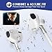 Wireless Headphones, [140 Hours Stand-by Time] 4.1 Magnetic Bluetooth Earbuds, Bluetooth Sports Earphones Headsets Earpieces Mic Compatible for Samsung S9/S8/S6 Note 8/7 (White)