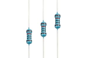 EDGELEC 100pcs 10K ohm Resistor 1/4w (0.25 Watt) ±1% Tolerance Metal Film Fixed Resistor, Multiple Values of Resistance Optional