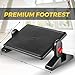 Halter Office Foot Rest Under Desk Work from Home Accessories with 2 Adjustable Height Positions, Black