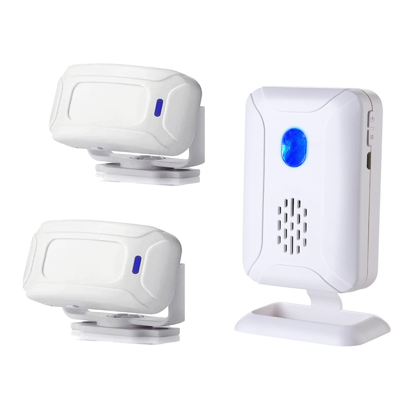 Motion Sensor Alarm Doorbell Chime, Door Bell Chime for Business When Entering, Store Welcome Buzzer, Chimes When Door Opens, Mailbox Alert, Caregiver Reminder for Elderly (2 Sensor & 1 Doorbell)