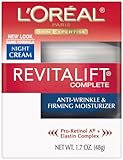 L'Oreal Paris RevitaLift Complete Night Cream Anti-Wrinkle & Firming Moisturizer