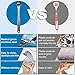 Tongue Cleaner Set for Fresh Breath - 2 Pieces Stainless Steel Tongue Scraper for Oral Hygiene Care and Cure Bad Breath with 3 Pieces Scraper Cleaning Tablet
