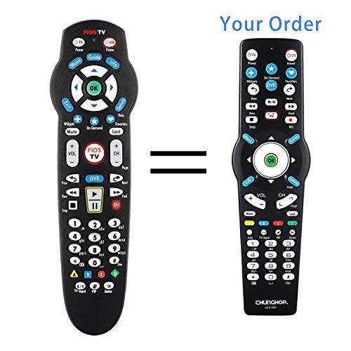 New Replaced Remote Control for Verizon FiOS 2-Device Version Ver 2/3/4/5 RC2655007/01 Work with FiOS Systems Replacement Remote Controller