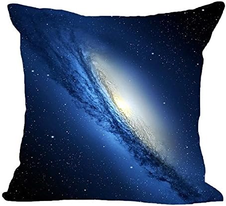 Venzhe Galaxy Pillow Case Planet Linen Sofa Chair Seat Car Sofa Cushion Home Decorative Throw Pillow Cover 18X18 Inch - Pattern 4