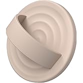 COFFKER Magnetic Phone Grip Ring Holder, Liquid Silicone Magnet Cell Phone Grip Finger Loop, Compatible with Magsafe, Back of Phone for iPhone 17/16/15/14/13/12 Series, Oat