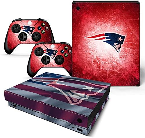 FriendlyTomato Xbox One X Console and Wireless Controller Skin Set - Football NFL - XboxOne X XOX Sticker Vinyl
