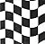 Creative Converting 18 Count Beverage Napkins, Black and White Check