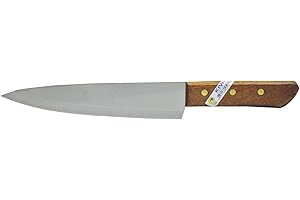 Kiwi Knife Kitchen Cut Sharp Blade Cookware Stainless Steel Size (8 Inches) No.288,Brown