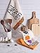 DII Halloween Kitchen Collection Printed Dishtowel Set, 18x28, Let's Get Spooky, 2 Piece