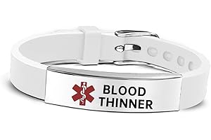 RENYILIN Stainless steel Medical ID bracelet Eco-friendly silicone bracelet adjustable medical alert ID emergency first aid jewelry