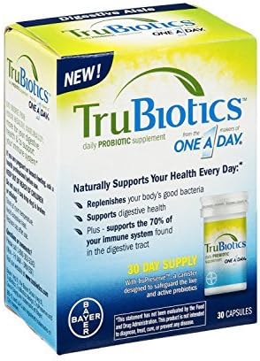 TruBiotics Probiotic Supplement Capsules, 30 CT (Pack of 4) by TruBiotics