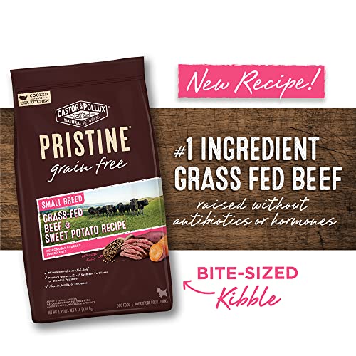 Castor & Pollux Pristine Grain Free Dry Dog Food Small Breed GrassFed