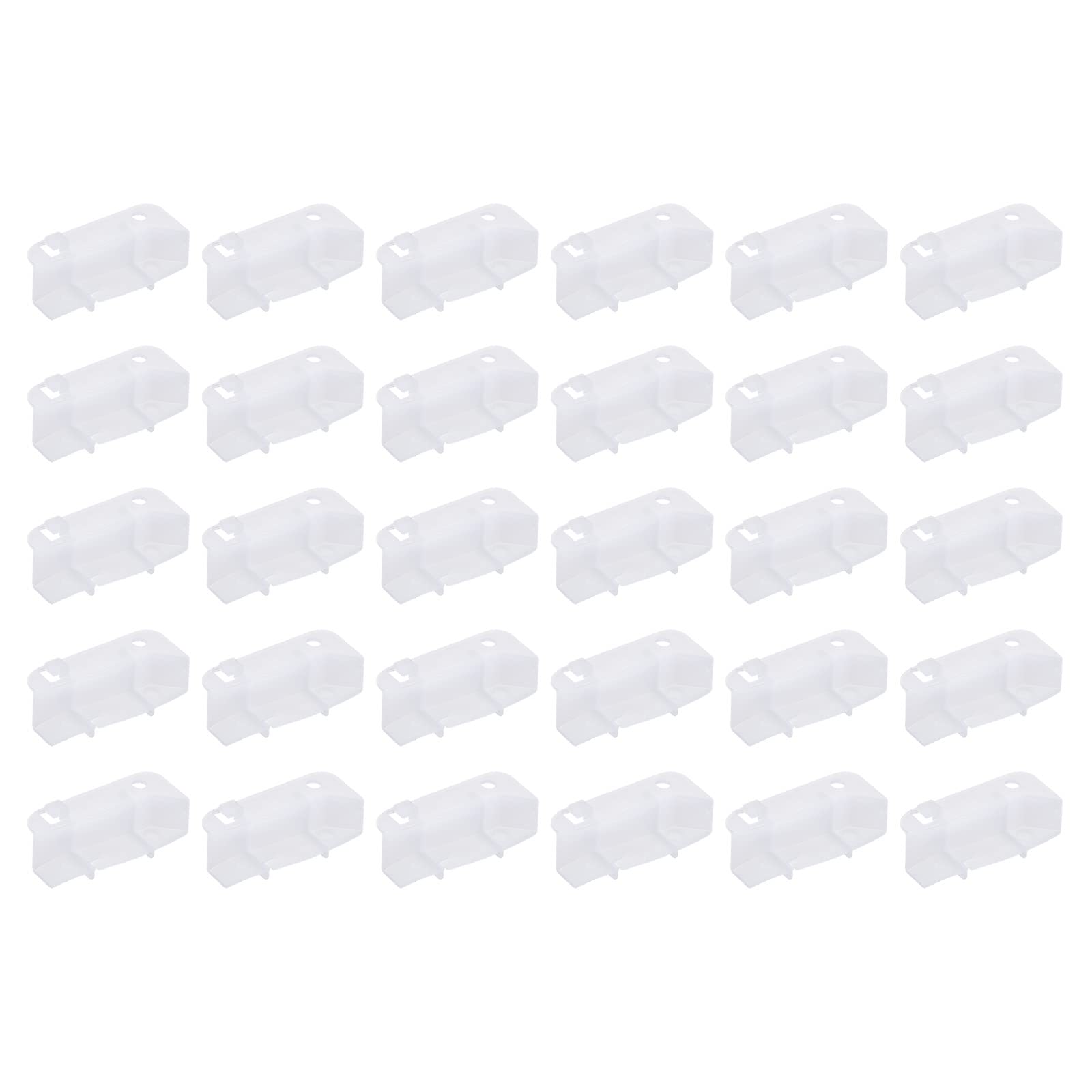 PATIKIL Ceiling Lamps Clips, 30 Pack Mounting Bracket Holder LED Ceiling Lamp Shade Fixed Clips Rotate Buckle Light Fixture Accessories, Clear