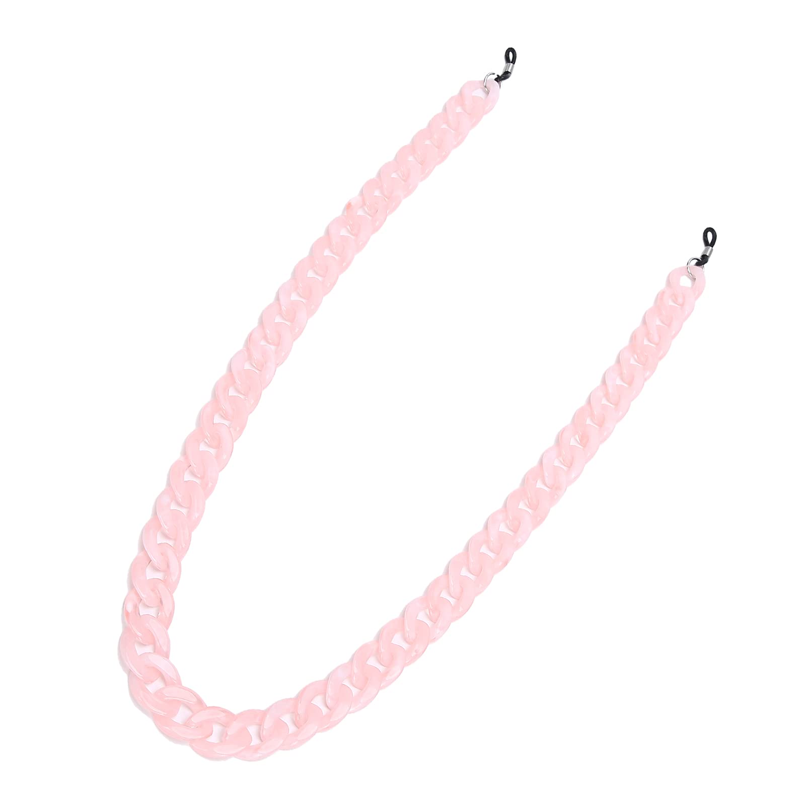 Simple Anti-Slip Glasses Chains for Sunglasses and Reading Glasses, Acrylic Pink Lanyard Accessories