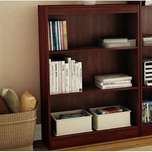 CHOOSEandBUY Estantería de 3 estantes en Color Cerezo Real – Hecho de