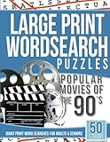 Large Print Wordsearches Puzzles Popular Movies of the 90s: Giant Print Word Searches for Adults & Seniors