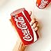 3D Soft Silicone Red Cocacola Can Case for iPhone7 iPhone8 iPhone 7 8 Regular Size Silver Glitter Shockproof Drop Resistant Protective Shiny Unique Bling Cool Special Fun Kids Boys Teens Girls