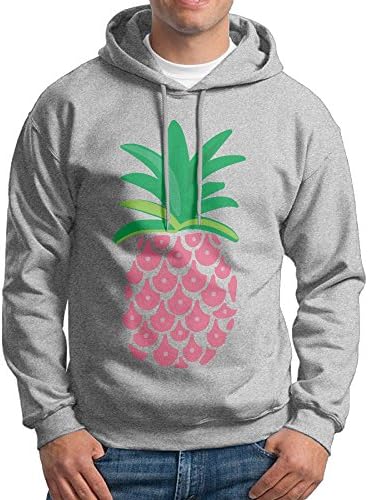 Pink Pineapple Hoodie Sweatshirts Mens Fleece Sweater Size XXL