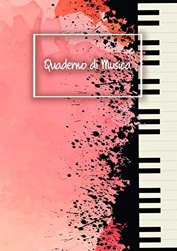 Quaderno Di Musica: Quadernone Pentagrammato Ricordi Scuola Di Musica Suonare Strumento Taccuino Journal libretto D'appunti Blocco Notes Quaderno Agendina Diario Giornale Per Uomini e Donne