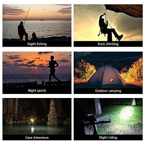 Led Headlamp, Binwo 6000 Lumen Work Headlight, 18650 USB Charge & Wall Charger Rechargeable, 4 Modes Waterproof Head Lamp Best Head Lights for Camping, Hunting, Hiking, Outdoors