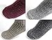 3 Pairs Winter Thick Wool Crew Socks Boy Girl Toddler Kids(Medium, Marled)