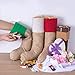 favide 16 Inches Christmas Burlap Stockings Xmas Fireplace Hanging Stockings for Christmas Decoration DIY, Pack of 6 （Red, Green, White）