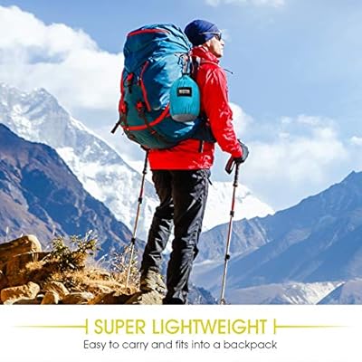 Kootek Camping Hammock Double & Single Portable Hammocks with 2 Hanging Ropes, Lightweight Nylon Parachute Hammocks for… 51cmFUqL4dL