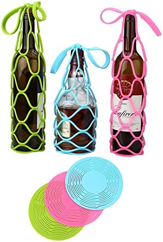THE DAY Multipurpose Creative Bottle Beer Wine Basket Holder Nets Grid Heat Resistance