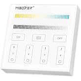 Miboxer B2 4-Zone Panel Remote(Color Temperature) Battery Powered Free Installation Without Wiring Magnetic Holder