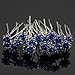 Newstarfactory Rose U-sharped Design Collection Metal Hair Pins Pack of 20 (Blue)