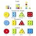BettRoom Toddler Toys for 1 2 3 4 5 6 Year Old Boys Girls Birthday Gifts,Wooden Blocks Educational Stacking Learning Montessori Toys for Kids Puzzles Shape Sorter Toy