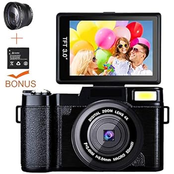 Amazon.com : Digital Camera Vlog Camera Full HD 1080p 24