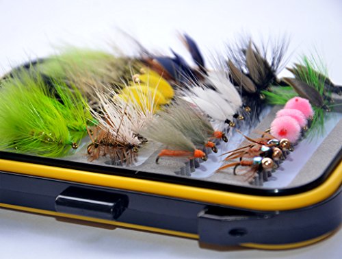 UPC 713179923420, 36Pieces Dry Fly, Wet Fly and Nymph Fly Lure Assotment + Fly Box for Trout Fly Fishing Flies