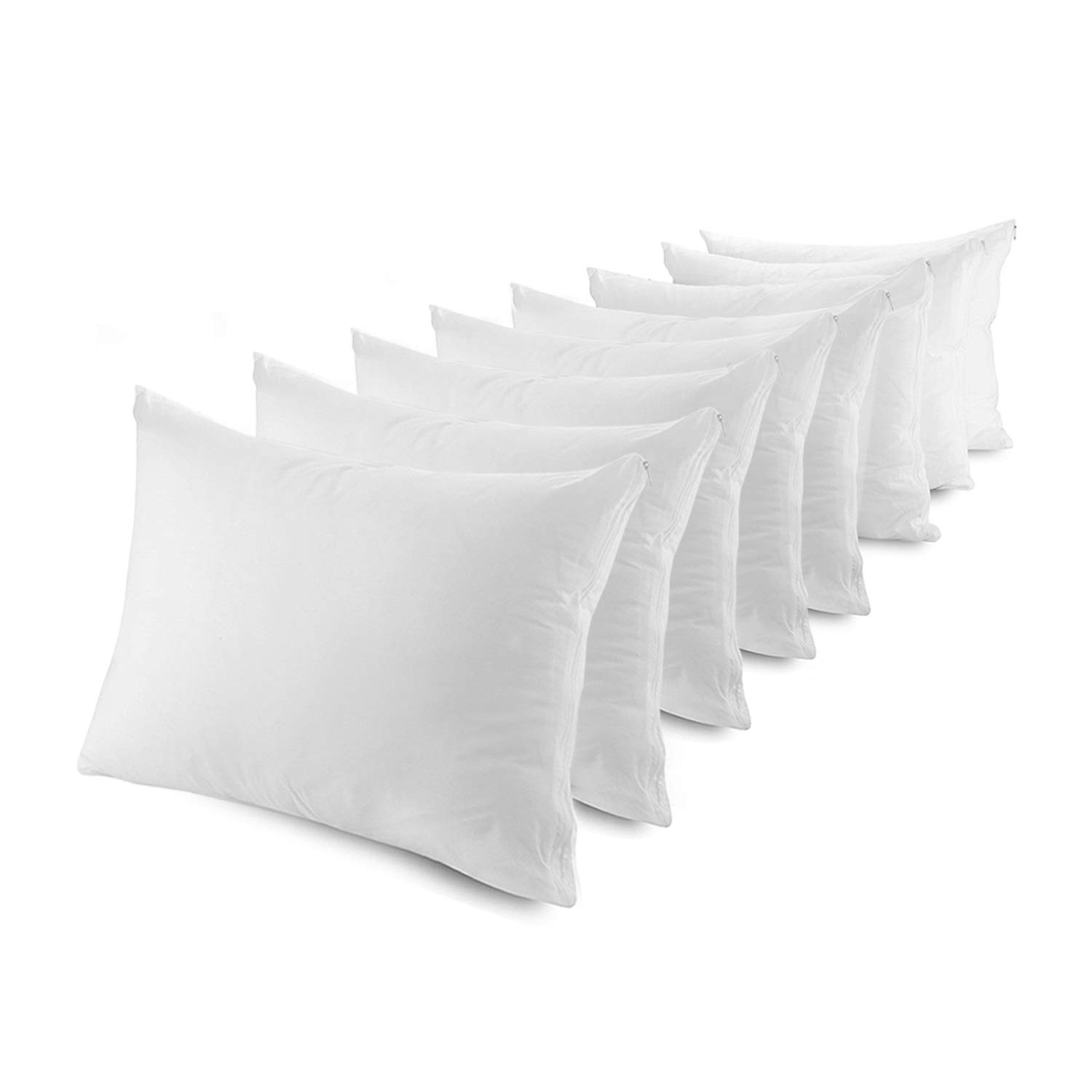 MASTERTEX Zippered Pillow Protectors Hypoallergenic Poly Cotton