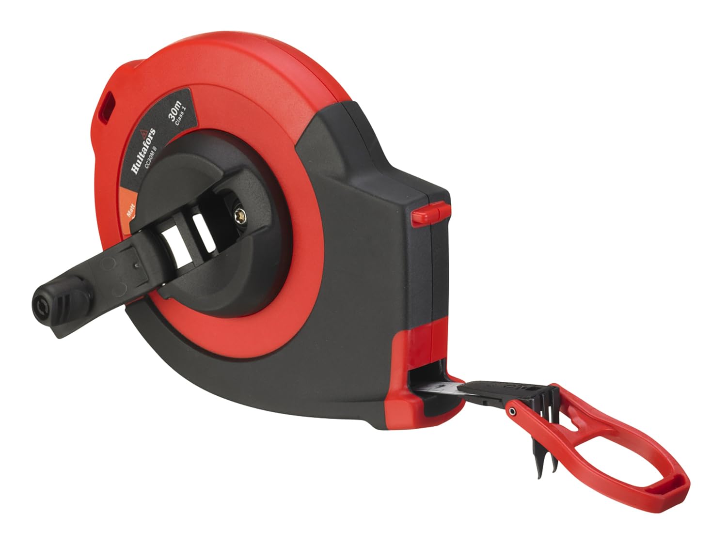 Hultafors 390303 "CC 30M" Steel Long Tape - Black/Red