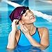 Swim On Waterproof Silicone Swim Cap, Large, Black