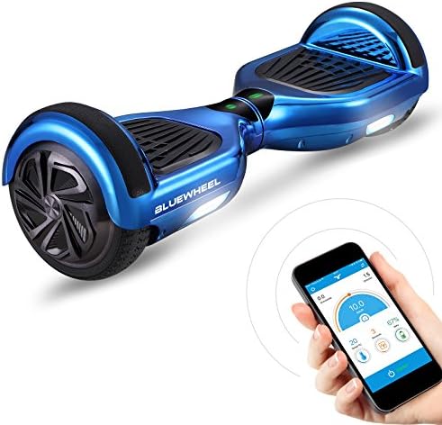 Bluewheel Hoverboard HX310s - Self Balancing Scooter 6.5" with UL2272 safety standard -Kids safety mode with App -Bluetooth speaker -700W engine - LED Colourful Light- Adult Segway
