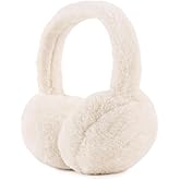 PESAAT Fluffy Ear Muff for Women Plush Earmuffs Kids Winter Earmuffs Girls Boys Cold Weather Ear Warmer