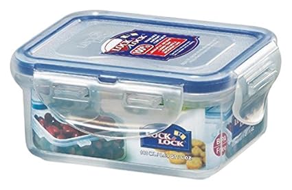 LOCK & LOCK Frischhaltedose, Vorratsdose, transparent, 180 ml, rechteckig, 12 Stück, 108 x 88 x 48 mm