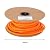 Panduit CLT38F-C3 Slit Wall Corrugated Loom Tubing, Orange