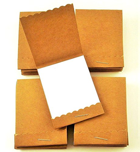 Mini Notepads Matchbook Style Party Favors in Kraft Set of 20