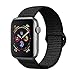 amBand Sport Loop Band Compatible with Apple Watch 42mm 44mm, Breathable Nylon Replacement Band Compatible with iWatch Series 1/2/3/4, Sport, Edition-New Dark Black