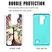 LG Stylo 2 Case, UrSpeedtekLive [Shock Absorption] Dual Layer Hybrid Defender Protective Case Cover for LG Stylo 2 - Love Tree