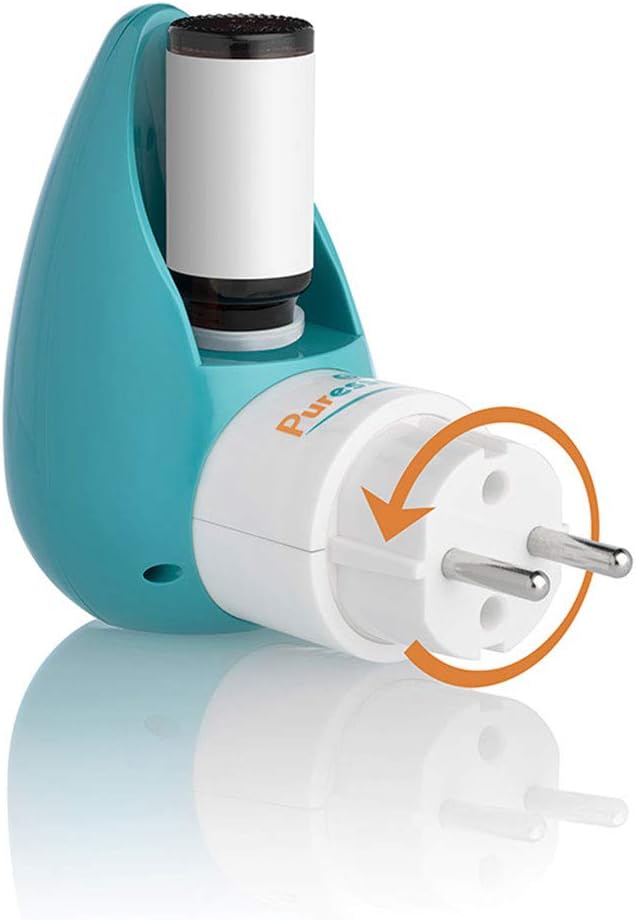 Puressentiel - Ultrasonic Essential Oil Diffuser - Clip & diffuse - Aromatherapy Diffuser Rotating and silent grip - waterless