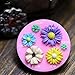AKINGSHOP flower fondant mold,hot chocolate mold,flower silicone mold-Roses Flower Mold,Lotus Flower Mold and Daisy Flower Mold(3pcs)