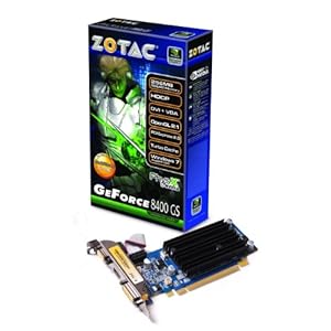 Zotac GeForce 8400GS 256MB DDR2 Low Profile 667MHz/1400MHz PCI-Express Graphics Card ZT-84MEG5M-HSL Click Here